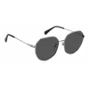 Óculos de sol de mulher tipo aviador Polaroid PLD4140GSXKB7 - armação Havana, lentes castanhas polarizadas, 59mm