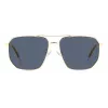 Óculos de sol de homem Polaroid PLD4141GSXLKS, retangulares, preto mate, cinzento, polarizados