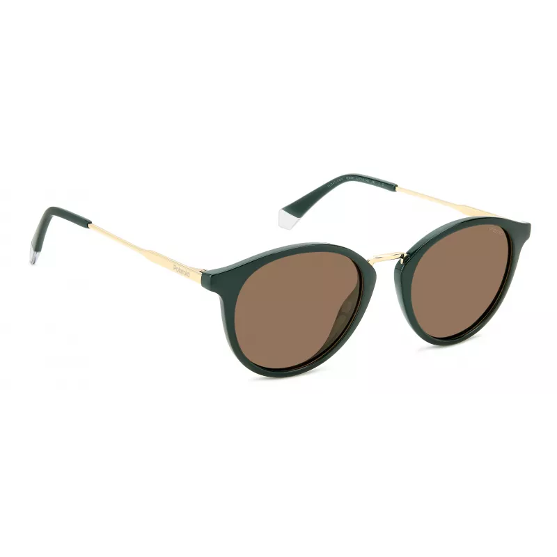 Óculos de sol retangulares Polaroid PLD4147SX1EDF unissexo - armação preta lentes polarizadas cinzentas 51mm