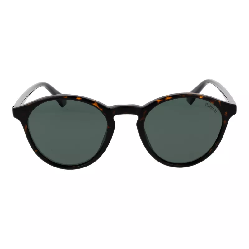 Óculos de sol quadrados de homem Polaroid PLD4153S50086 Havana armação de acetato com lentes polarizadas cinzentas