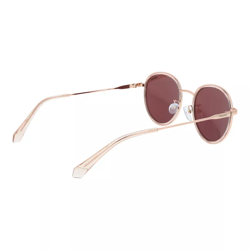 Óculos de sol retangulares Polaroid PLD4173GSX51D unissexo - armação preta, lentes cinzentas polarizadas, 51 mm