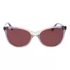 Óculos de sol de mulher Polaroid PLD4179S55B3V retangulares - armação de acetato Havana, lentes castanhas polarizadas
