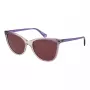 Óculos de sol de mulher Polaroid PLD4179S55B3V retangulares - armação de acetato Havana, lentes castanhas polarizadas