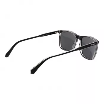 Óculos de sol retangulares de homem Polaroid PLD4180S587C5 Havana castanho com lentes castanhas polarizadas