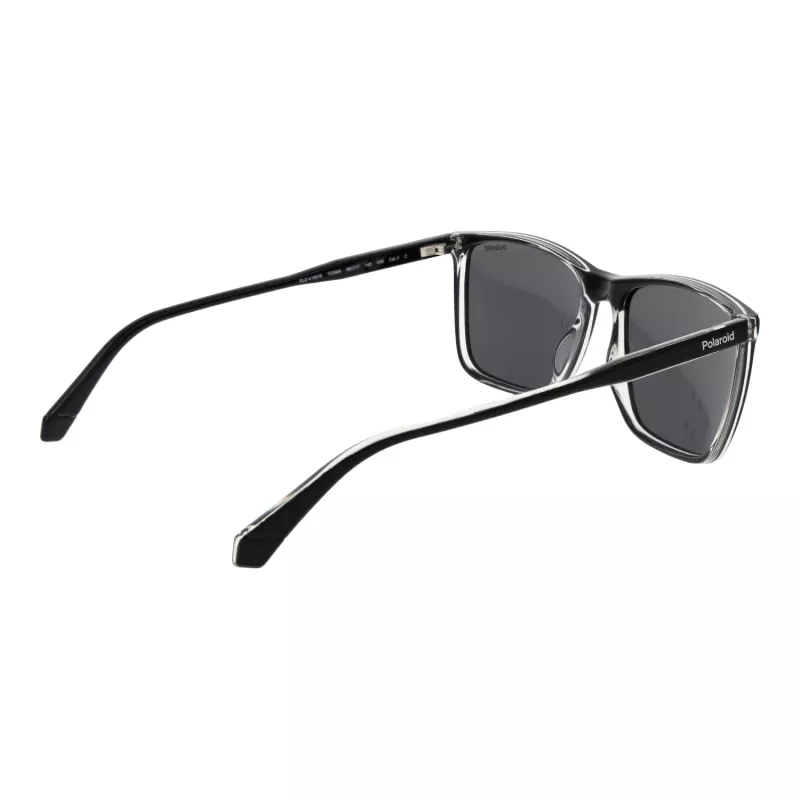 Óculos de sol retangulares de homem Polaroid PLD4180S587C5 Havana castanho com lentes castanhas polarizadas