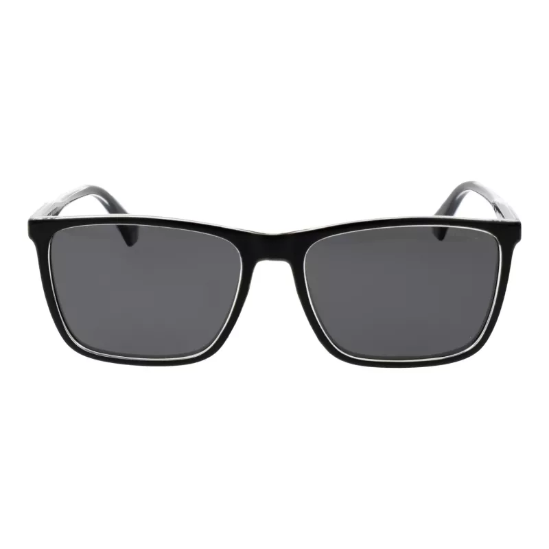 Óculos de sol retangulares de homem Polaroid PLD4180S587C5 Havana castanho com lentes castanhas polarizadas