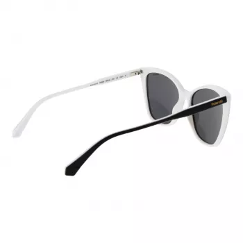 Óculos de sol Polaroid PLD4181S5680S mulher design quadrado - armação Havanna, lentes castanhas polarizadas, UV400