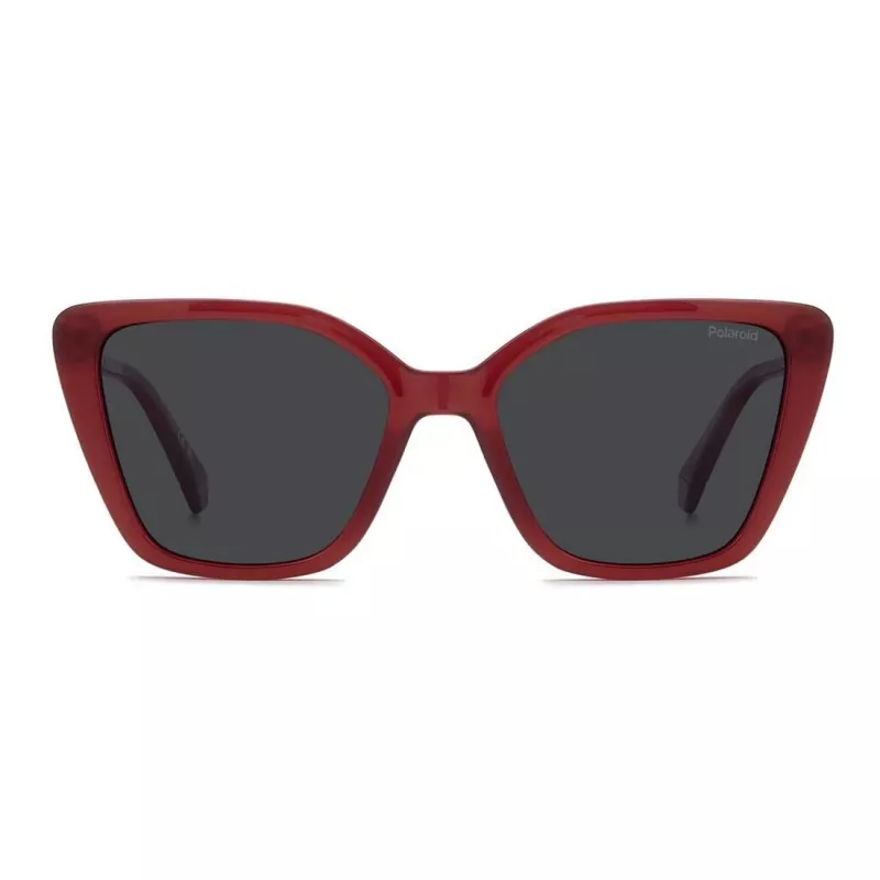 Óculos de sol polarizados de mulher Polaroid PLD4189S8CQ - armação preta lentes cinzentas 53 mm