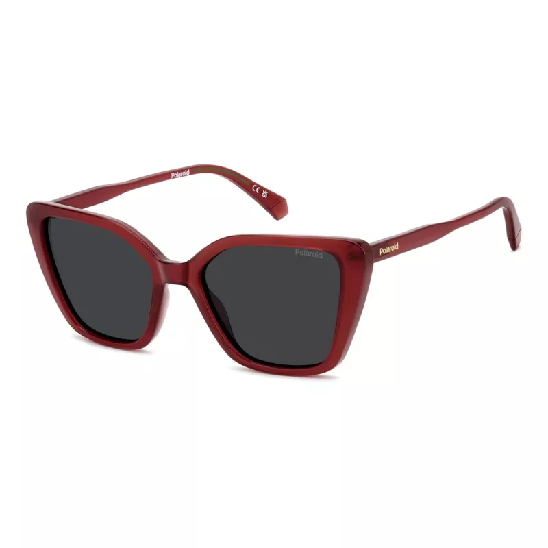 Óculos de sol polarizados de mulher Polaroid PLD4189S8CQ - armação preta lentes cinzentas 53 mm