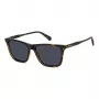 Óculos de sol de homem Polaroid PLD4190S086 retangulares Havana com lentes castanhas polarizadas