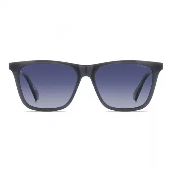 Óculos de sol retangulares polarizados de homem Polaroid PLD4190SKB7 - preto/cinzento
