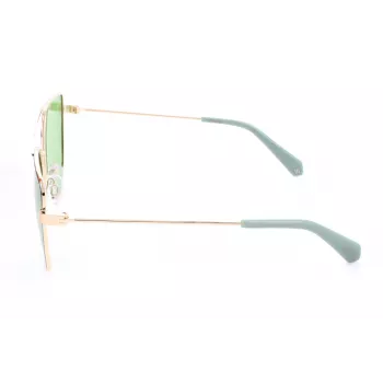 Polaroid PLD6057S1ED Óculos de sol de mulher - armação preta, lentes cinzentas polarizadas, 58 mm