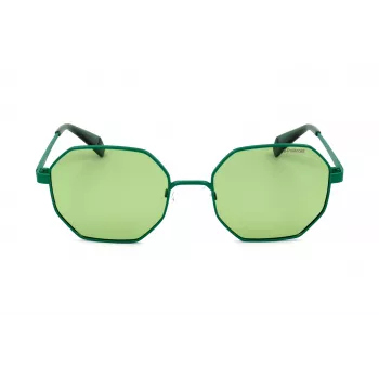 Óculos de sol unissexo Polaroid PLD6067S1EDUC - Armação preta, lentes cinzentas polarizadas, 53 mm