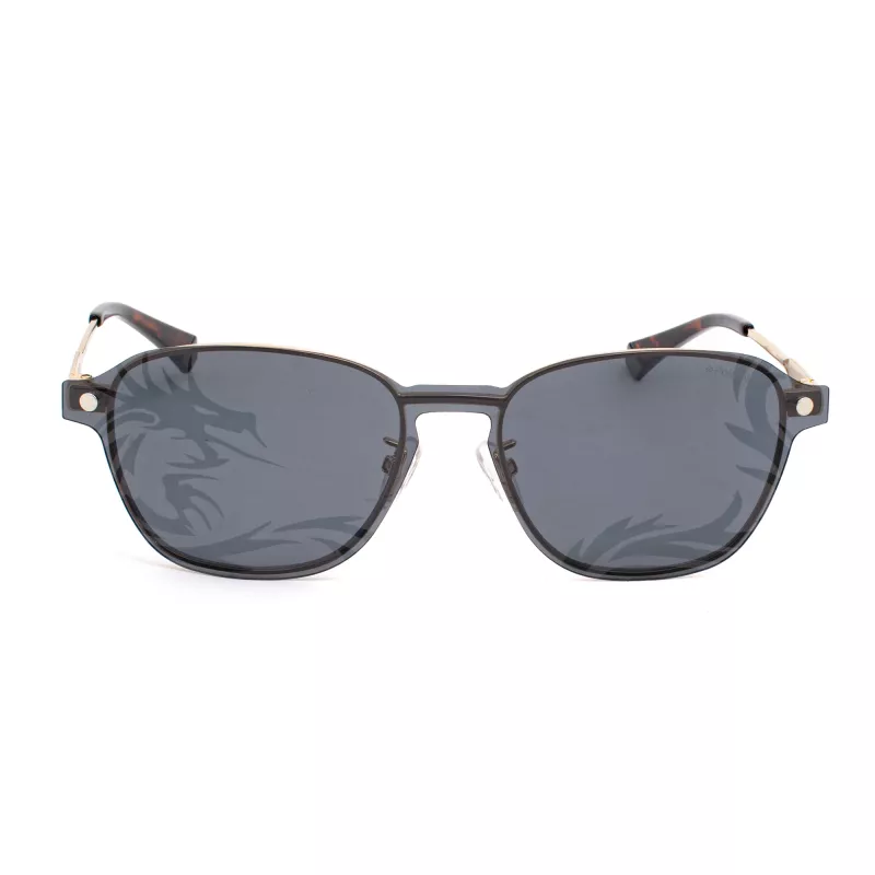Óculos de sol retangulares unissexo POLAROID PLD6119GCSJ5G - Armação Havana, lentes cinzentas polarizadas, 53 mm