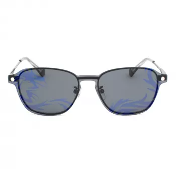 Óculos de sol retangulares unissexo POLAROID PLD6119GCSKJ1 - lentes cinzentas polarizadas, armação preta, 53 mm