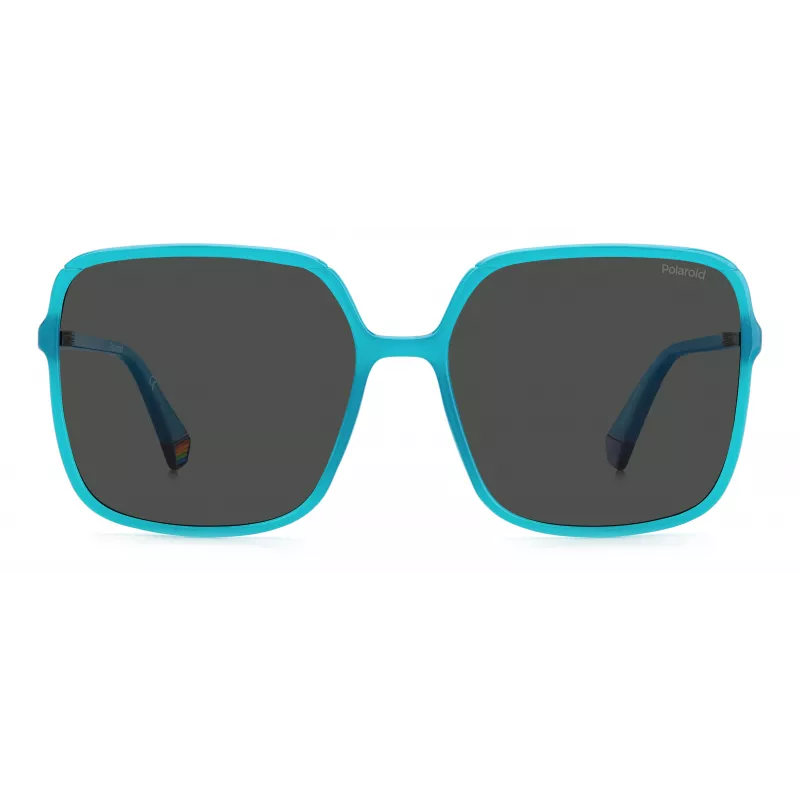 Óculos de sol de mulher Polaroid PLD6128/S - armação Havana, lentes polarizadas castanhas - 59 mm