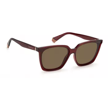 Óculos de sol retangulares de mulher POLAROID PLD6160SC9ASP - cinzento fumo polarizado
