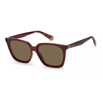 Óculos de sol retangulares de mulher POLAROID PLD6160SC9ASP - cinzento fumo polarizado