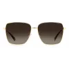 Óculos de sol de mulher Polaroid PLD6164GS06JL - armação Havana, lentes castanhas polarizadas, 59 mm