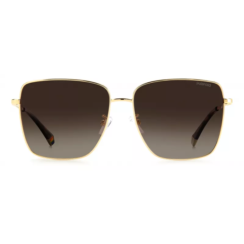 Óculos de sol de mulher Polaroid PLD6164GS06JL - armação Havana, lentes castanhas polarizadas, 59 mm