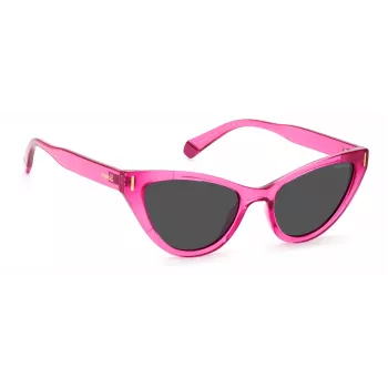Óculos de sol de mulher Polaroid PLD6174/S armação em acetato Havana lentes polarizadas castanhas 52 mm