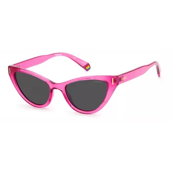 Óculos de sol de mulher Polaroid PLD6174/S armação em acetato Havana lentes polarizadas castanhas 52 mm