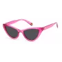 Óculos de sol de mulher Polaroid PLD6174/S armação em acetato Havana lentes polarizadas castanhas 52 mm