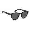 Óculos de sol retangulares Polaroid PLD6175S807M9 unissexo - armação preta lentes cinzentas polarizadas 51mm