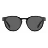 Óculos de sol retangulares Polaroid PLD6175S807M9 unissexo - armação preta lentes cinzentas polarizadas 51mm