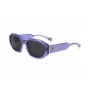 Óculos de sol de mulher Polaroid PLD6189S789 - armação Havana, lentes castanhas polarizadas - 55/18/140 mm