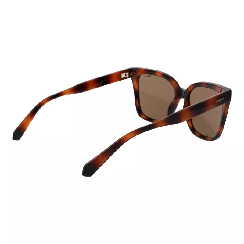 Óculos de sol de mulher Polaroid PLD6192S54086 - armação Havana castanho, lentes castanhas polarizadas - 54mm