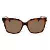 Óculos de sol de mulher Polaroid PLD6192S54086 - armação Havana castanho, lentes castanhas polarizadas - 54mm