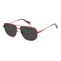 Óculos de sol unissexo POLAROID PLD6195SX0Z3 - Armação preta, lentes cinzentas, 58 mm