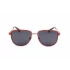 Óculos de sol quadrados Polaroid PLD6196SX0Z3 unissexo - armação preta lentes polarizadas cinzentas 56mm