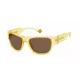 Óculos de sol POLAROID PLD6197S40G unissexo polarizados - armação preta lentes cinzentas 55 mm