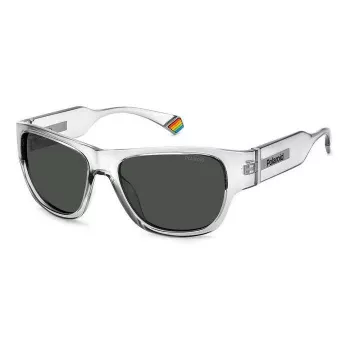 Óculos de sol unissexo POLAROID PLD6197SKB7F5 Havana castanho armação quadrada lentes castanhas polarizadas 55/18/130 mm