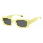 Óculos de sol de mulher Polaroid PLD6208SX40G polarizados - armação Havana, lentes castanhas