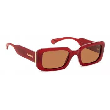 Óculos de sol POLAROID PLD6208SXC9AF mulher polarizados - armação preta lentes cinzentas 52mm