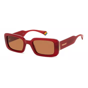 Óculos de sol POLAROID PLD6208SXC9AF mulher polarizados - armação preta lentes cinzentas 52mm