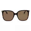 Óculos de sol aviador de mulher Polaroid PLD6218S56086 Havana Castanho Polarizado 56 mm