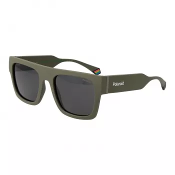 Óculos de sol unissexo POLAROID PLD6224SX543Y retangulares Havana verde 54 mm
