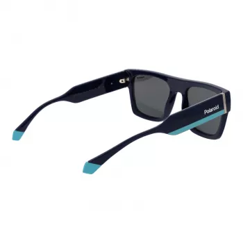 Óculos de sol unissexo Polaroid PLD6224SX54PJ - armação preta, lentes cinzentas polarizadas, 54 mm