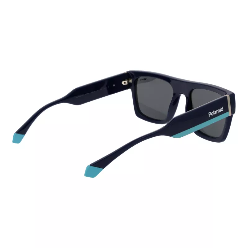 Óculos de sol unissexo Polaroid PLD6224SX54PJ - armação preta, lentes cinzentas polarizadas, 54 mm