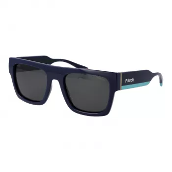 Óculos de sol unissexo Polaroid PLD6224SX54PJ - armação preta, lentes cinzentas polarizadas, 54 mm