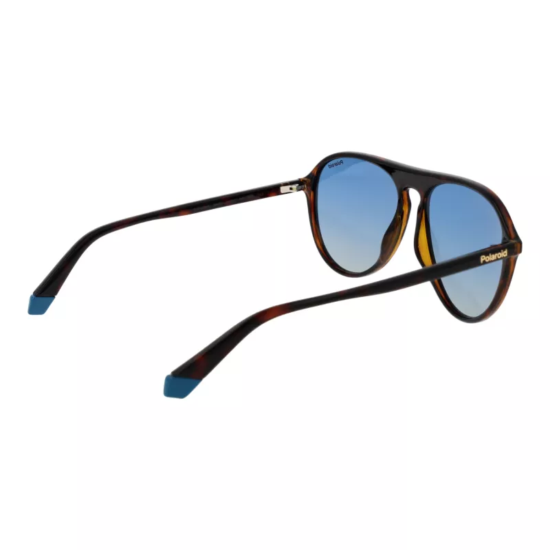 Óculos de sol Polaroid PLD6225S57086 homem retangulares - armação havana, lentes cinzentas polarizadas