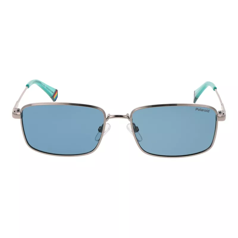 Óculos de sol unissexo Polaroid PLD6227SX566L armação quadrada Havana lente verde polarizada 56mm