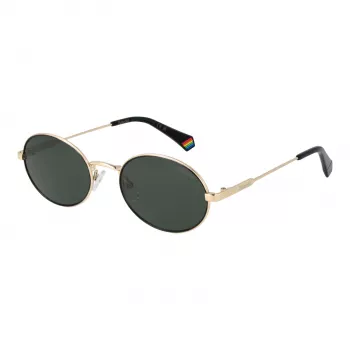 Óculos de sol retangulares unissexo POLAROID PLD6228SX532M - Armação castanha Havana, lentes castanhas polarizadas, 53 mm