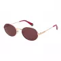 Óculos de sol unissexo Polaroid PLD6228SX53LT retangulares - armação Havana, lentes castanhas polarizadas - 53 mm