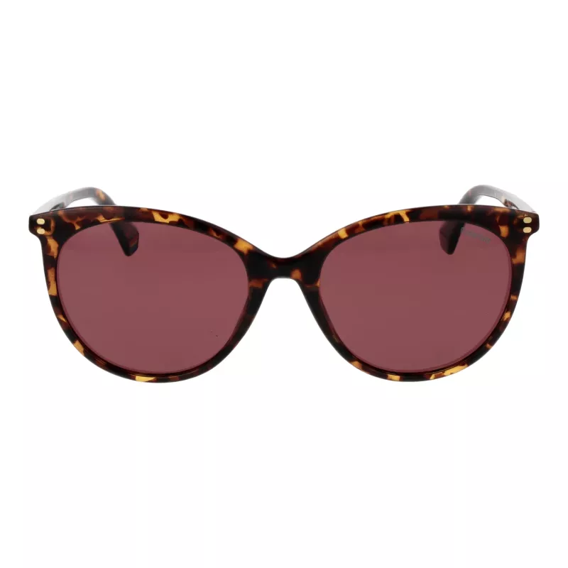 Óculos de sol POLAROID PLD6231S55086 mulher cat-eye - armação Havana, lentes castanhas polarizadas, UV400