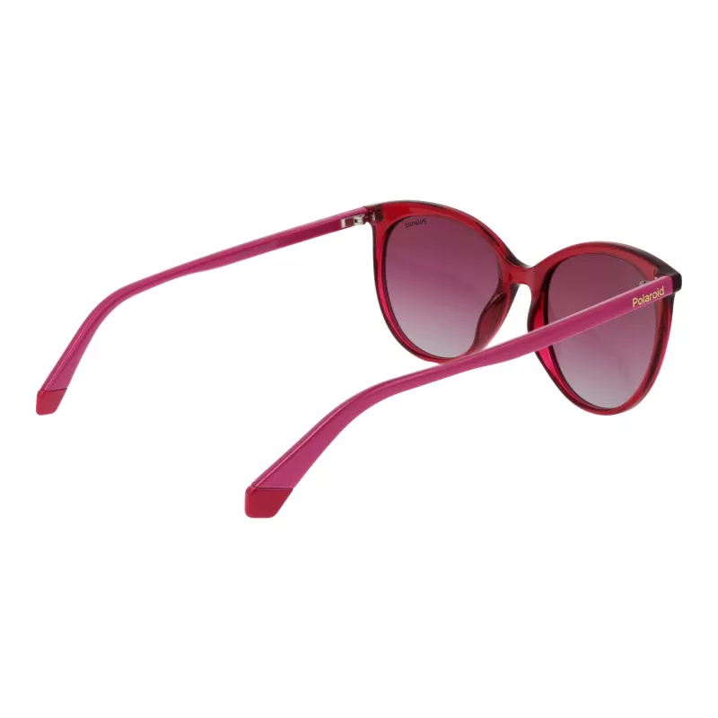 Óculos de sol retangulares polarizados de mulher POLAROID PLD6231S55QHO - armação Havana, lentes castanhas, 55 mm